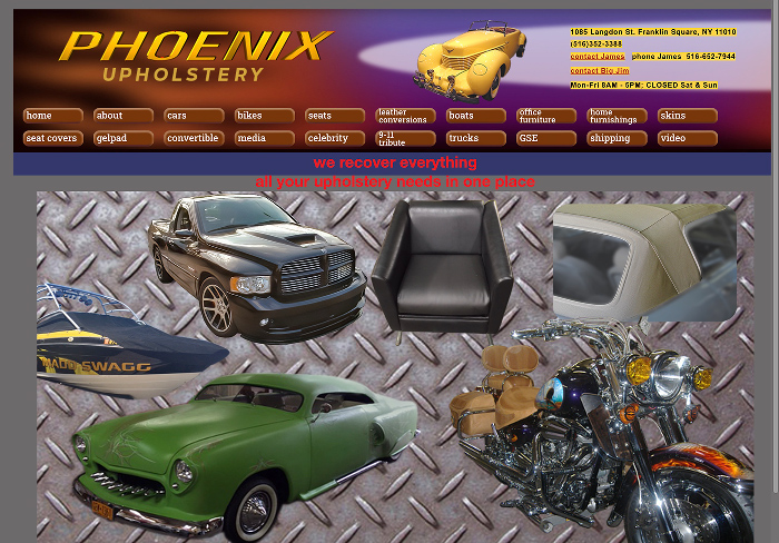 web site home page